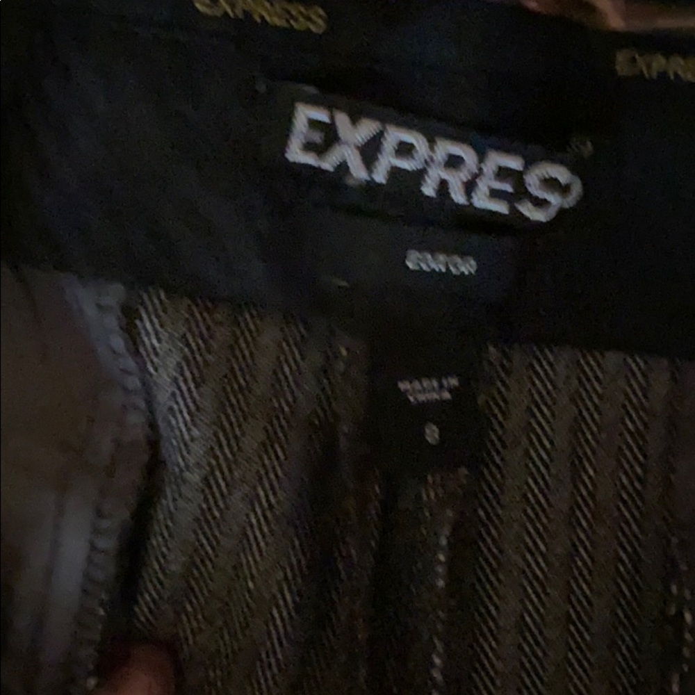 Express Herringbone Pinstriped Slacks. - image 3